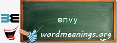 WordMeaning blackboard for envy